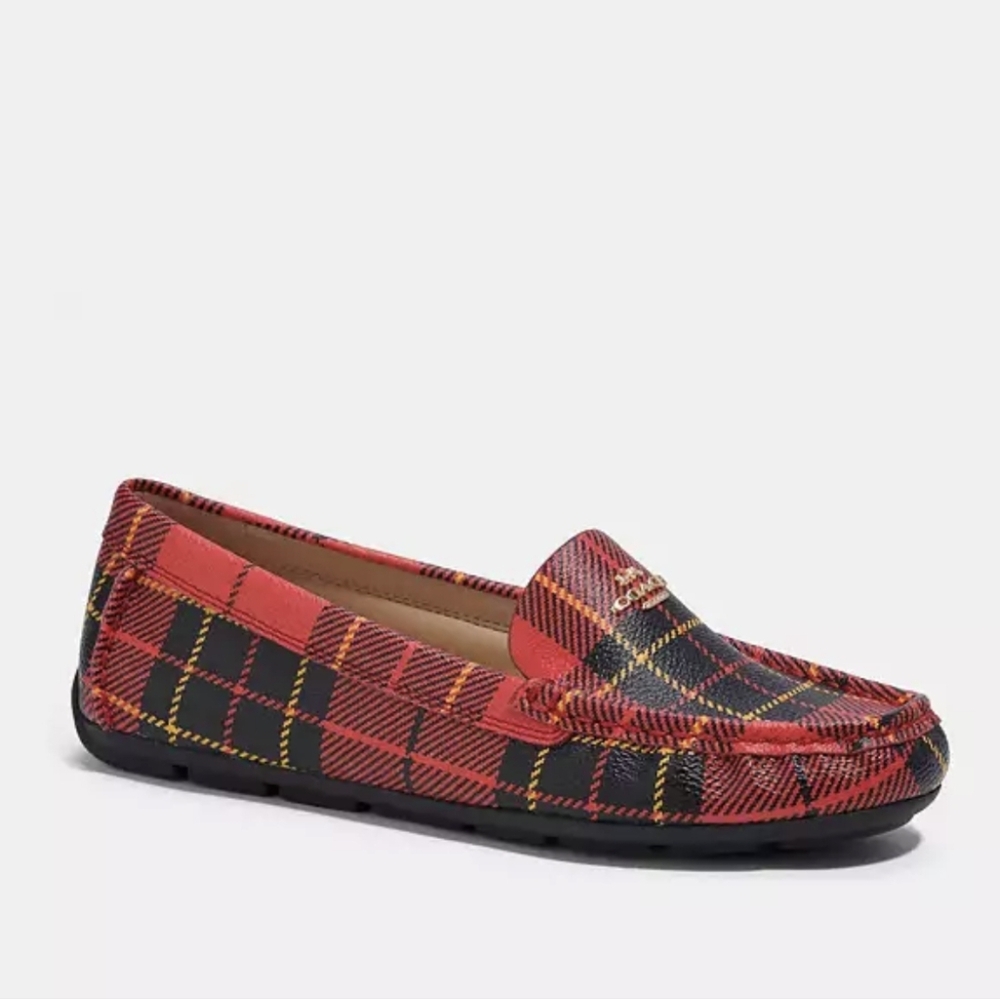 COACH | Marley Driver With Plaid Print Loafers Size 7 NWT - Picture 3 of 6